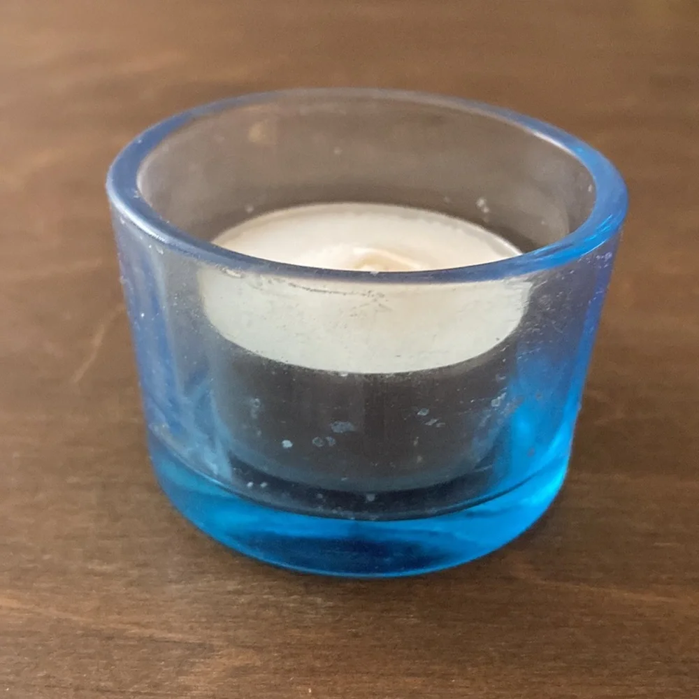 IKEA Skamt Tea Light Candle Holders in Blue Green Set of 4 in original package